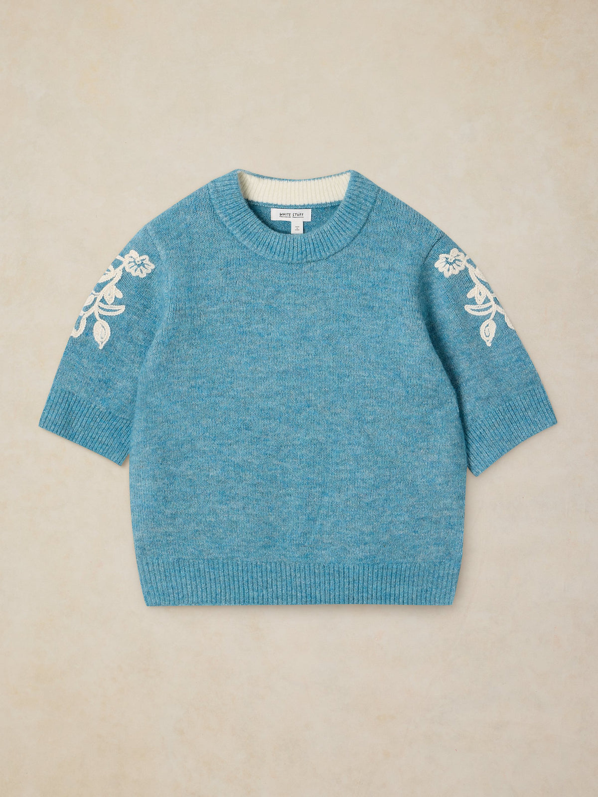 Knitted Embroidered Tee