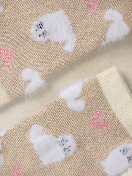 Fluffy Cat Ankle Sock