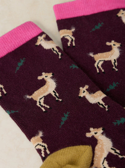 Oh Deer Ankle Sock