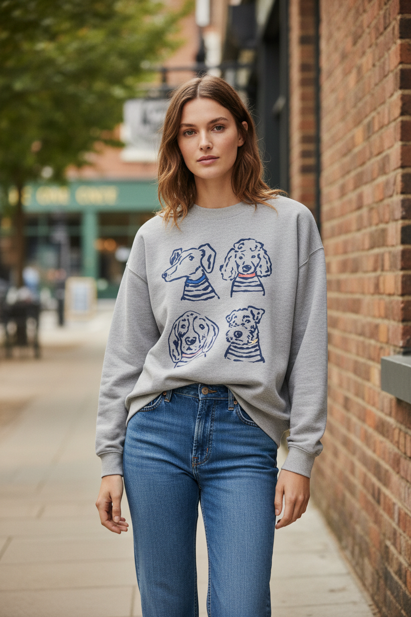 Cleo Longline Graphic Sweat