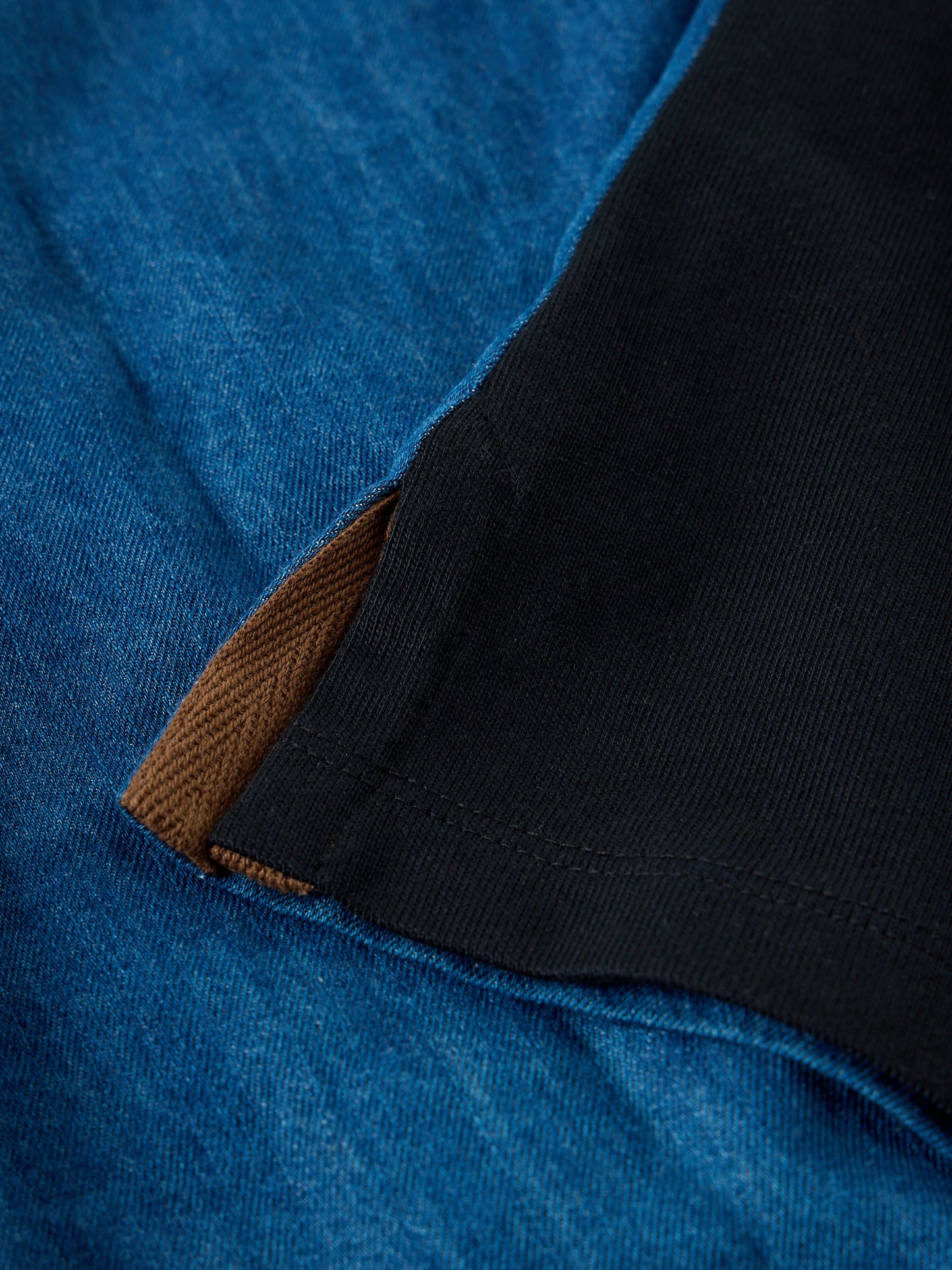Denim Mix Rugby Top