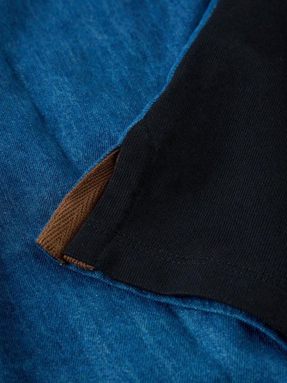 Denim Mix Rugby Top