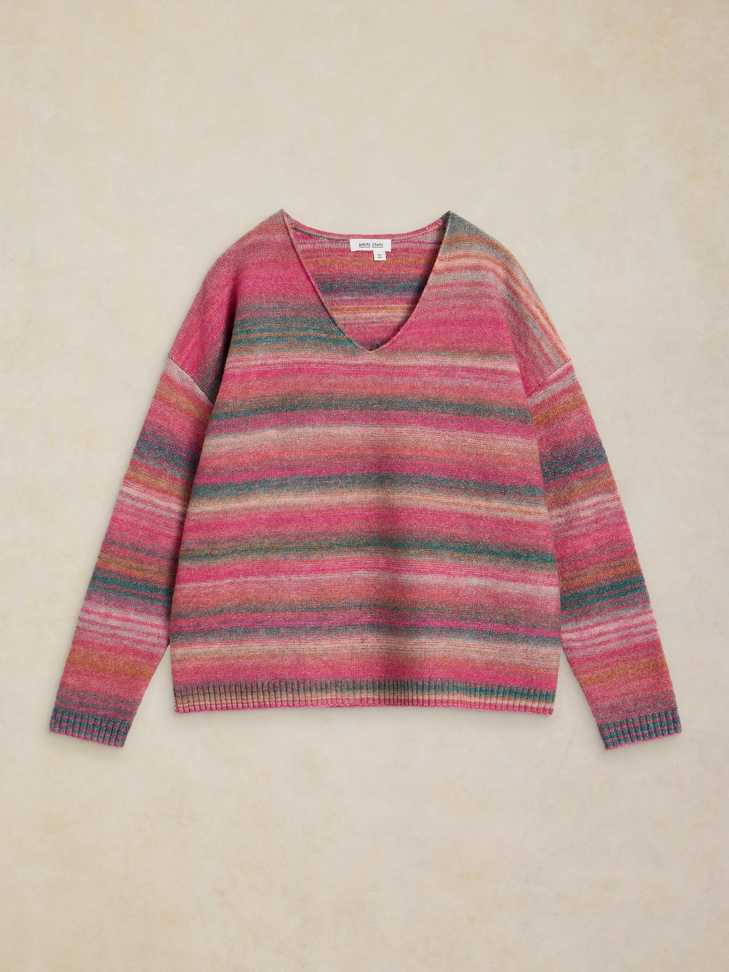Spacedye V Neck Jumper