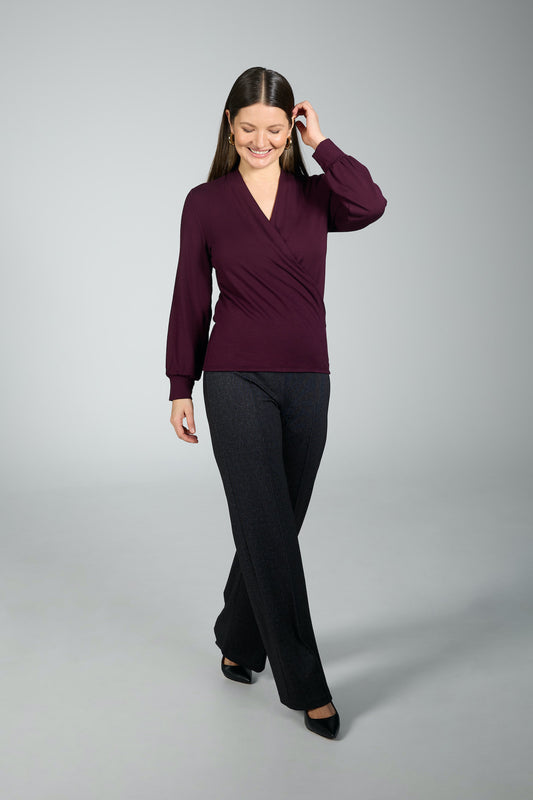 BRENDA BEDDOME - FAUX WRAP TOP