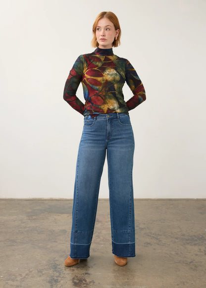 Long Sleeve Mock Neck Top