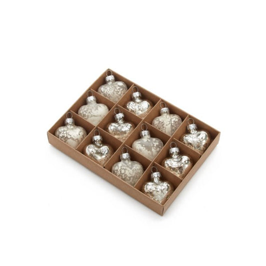 ADV - HEART ORNAMENT BOX OF 12