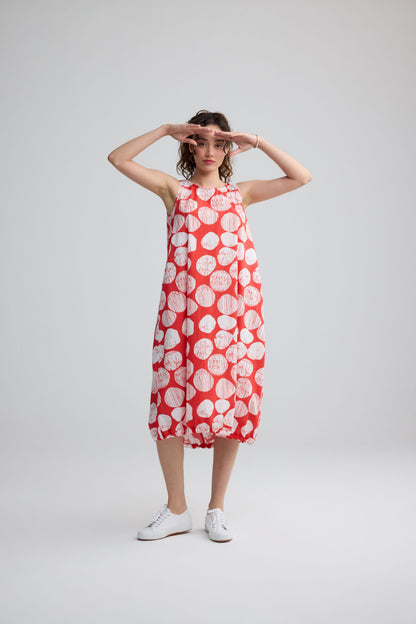 Celestia Print Balloon Hem Dress - Suttles & Seawinds