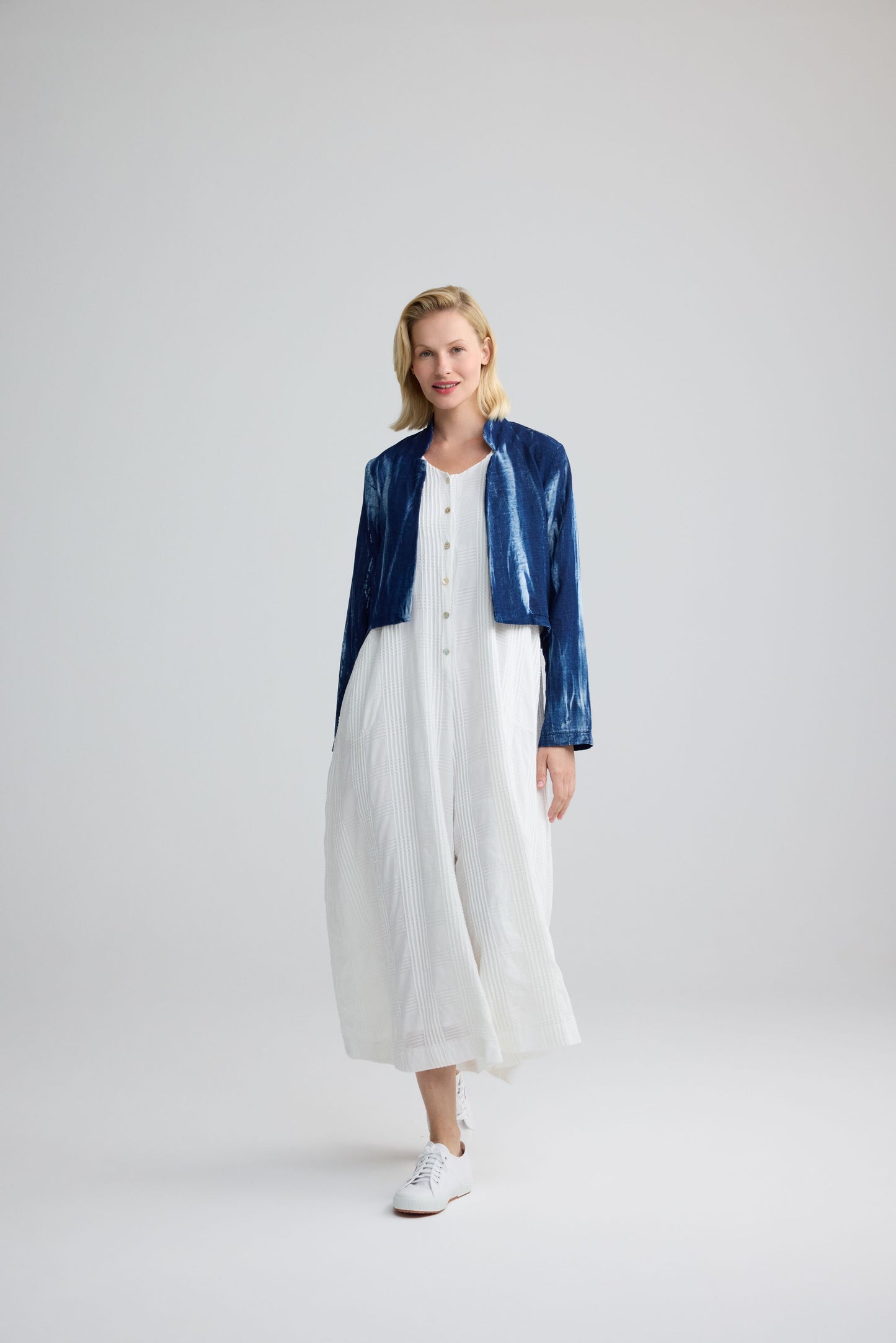 AURA REECE DOUBLE MUSLIN CROPPED JACKET