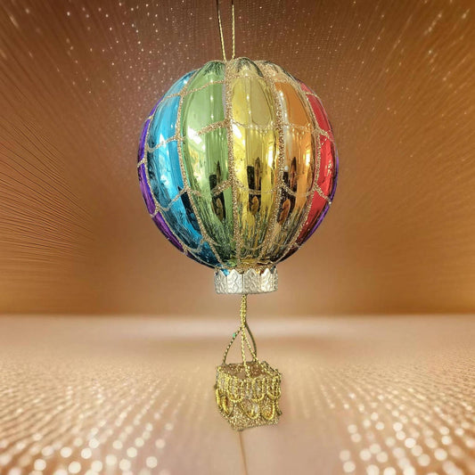 Marissa's Gifts - Glass Christmas hot air balloon
