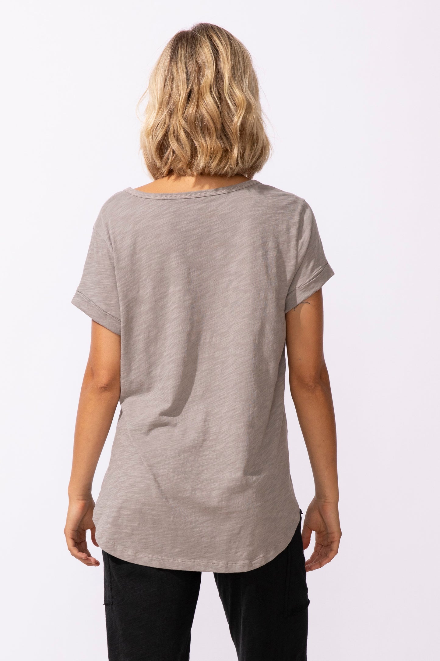 Cuff Sleeve High Lo
