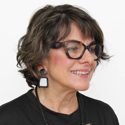 Sylca Designs - Black/Silver Stori Dangle Earrings - Suttles & Seawinds