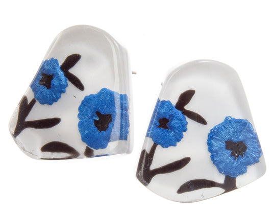 ZSISKA - BAILA BLUE STUD EARRING