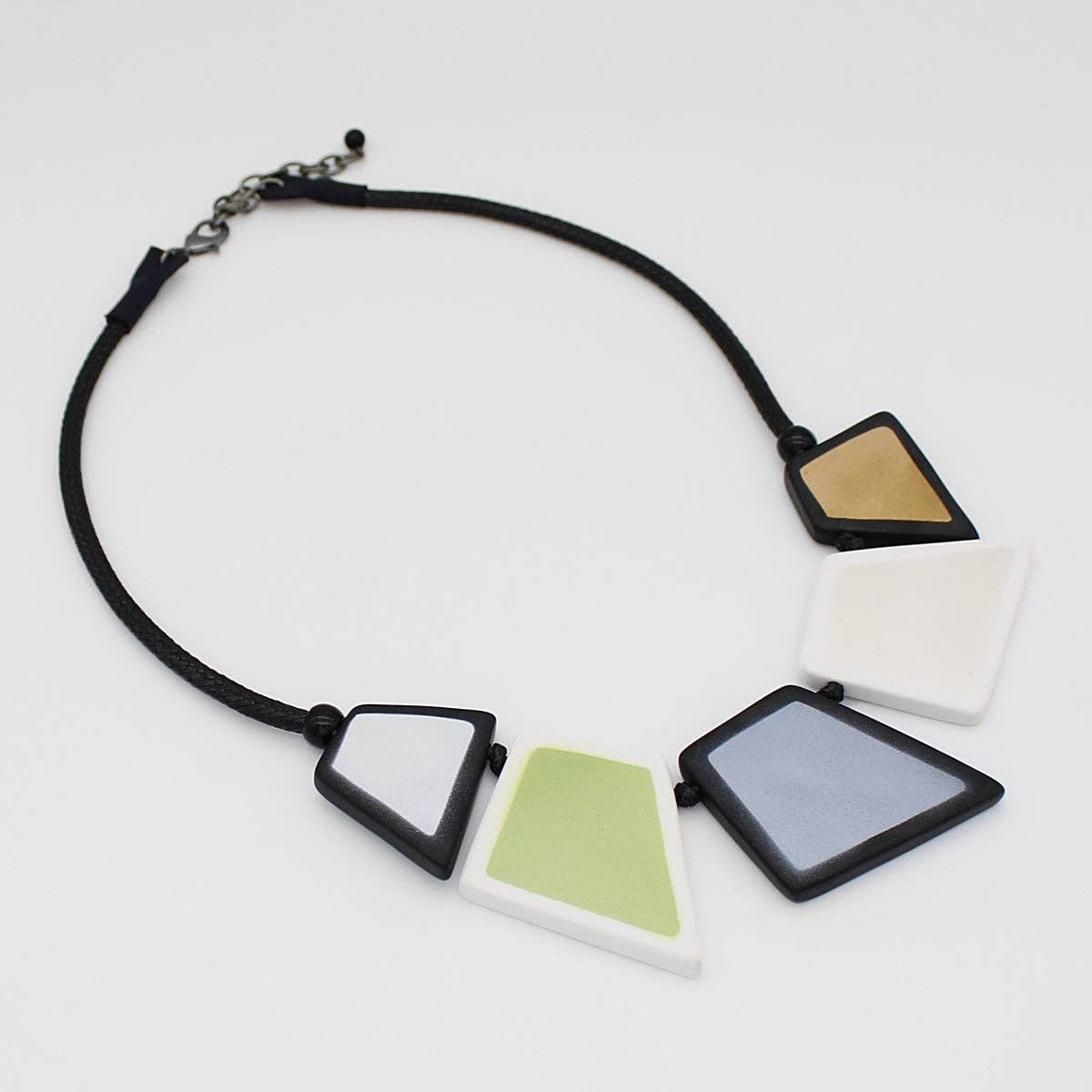 Sylca Designs - Bold Stori Metallic Necklace  - Short