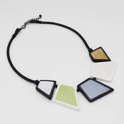 Sylca Designs - Bold Stori Metallic Necklace  - Short - Suttles & Seawinds