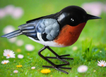 Load image into Gallery viewer, Marissa&#39;s Gifts - Handmade set of four powder coated metal birds
