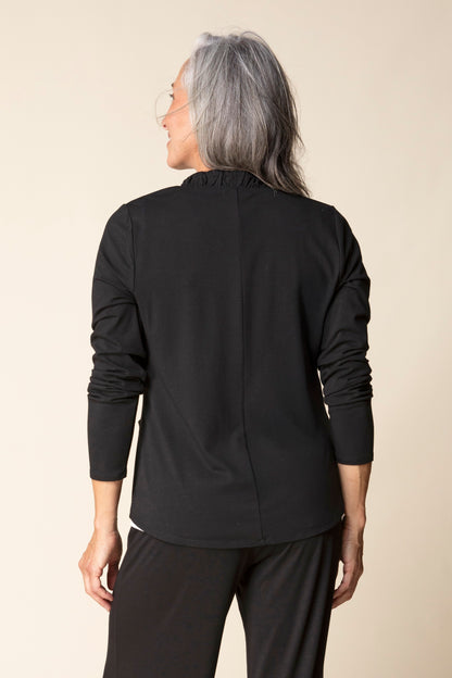 Ruched Open Front Jacket - Suttles & Seawinds