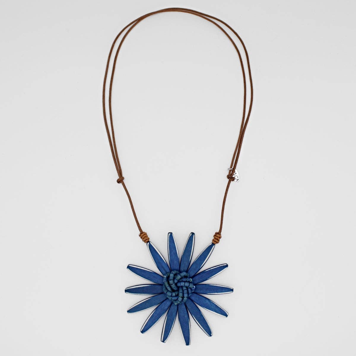 Sylca Designs - Blue Amaya Flower Necklace