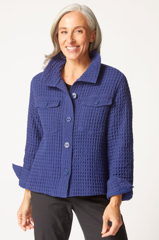 HABITAT -  WASHED HONEYCOMB SHACKET