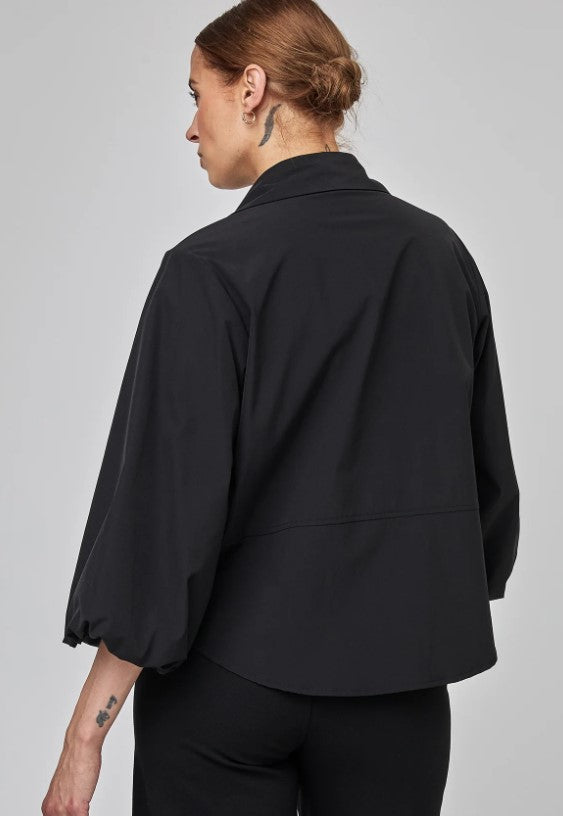 UCHUU-FLORAL YOKE SHIRT WITH ELASTIC CUFFn