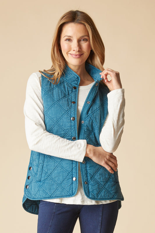 Windjammer Vest in Lagoon