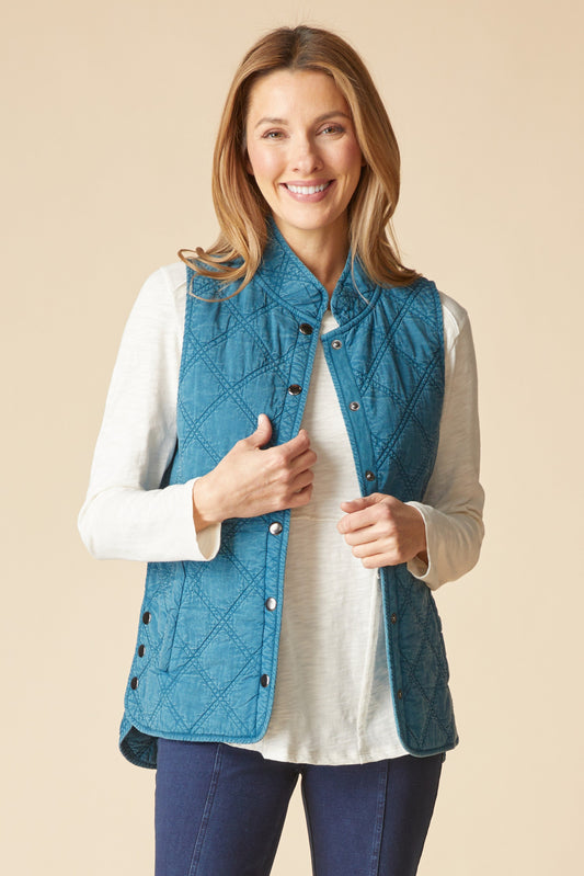 Windjammer Vest in Lagoon