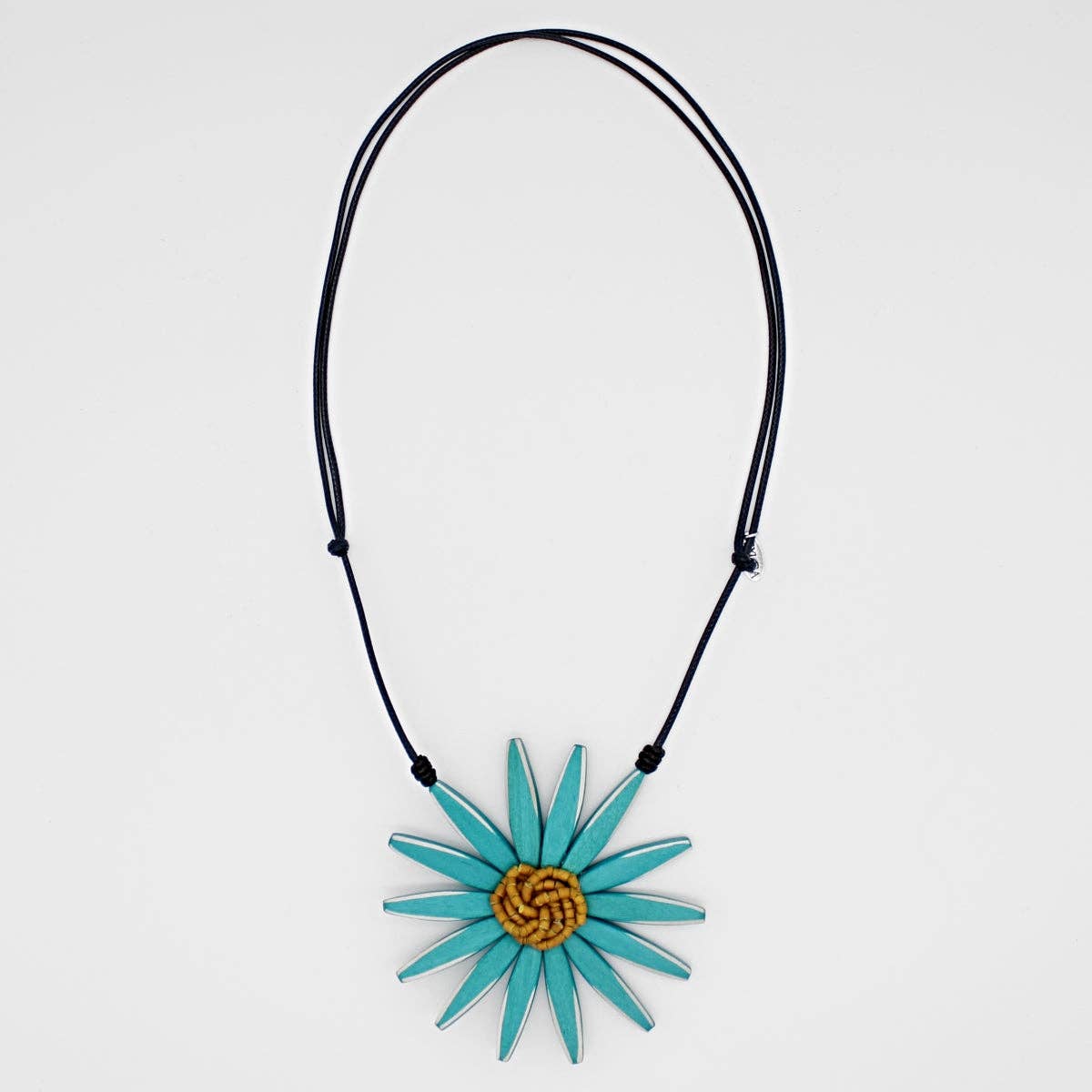 Sylca Designs - Teal Amaya Flower Necklace