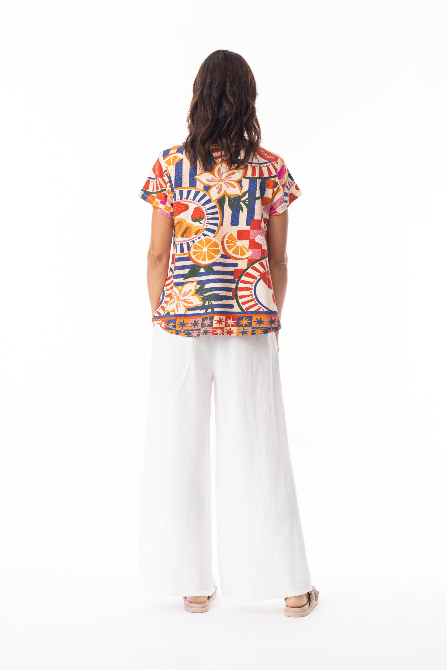 Marcella Print Knit Tee