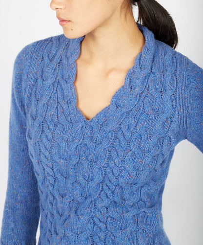 Horseshoe Cable V Pullover - Suttles & Seawinds