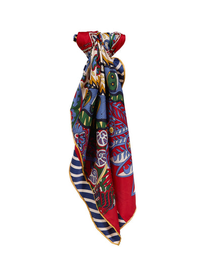 Bright Primary Silk Scarf - Suttles & Seawinds