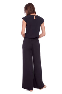 UP! - SOLID VEGAN SILK WIDE LEG PANT