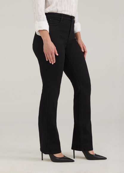 Peggy Petite Bootleg Denim - Black