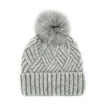 Load image into Gallery viewer, MM - KNIT HAT W/ FOX POMPOM
