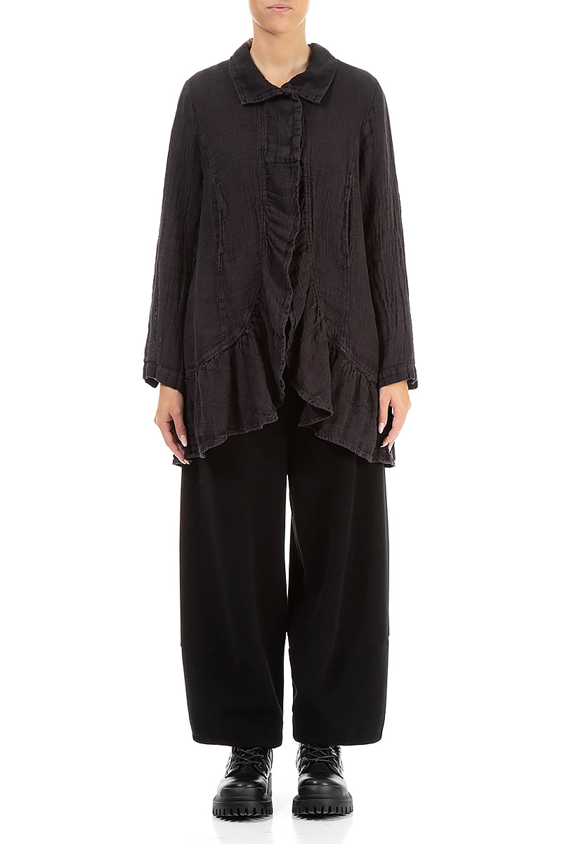 GRIZAS - RUFFLE FRONT JACKET