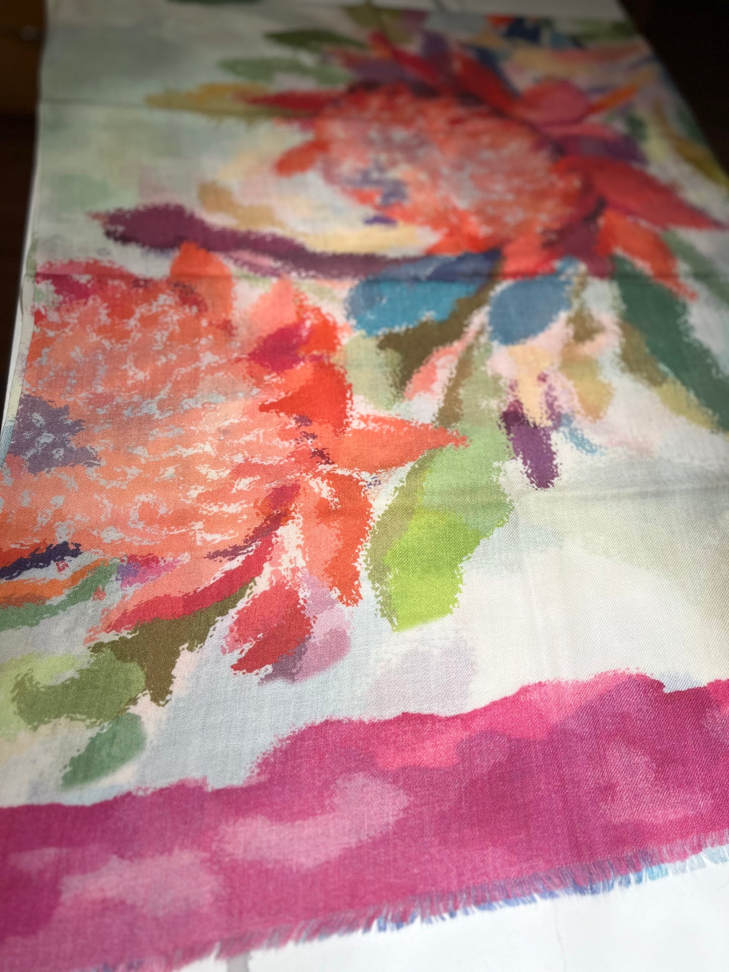 Digital Wool & Silk Woven Scarf - Suttles & Seawinds