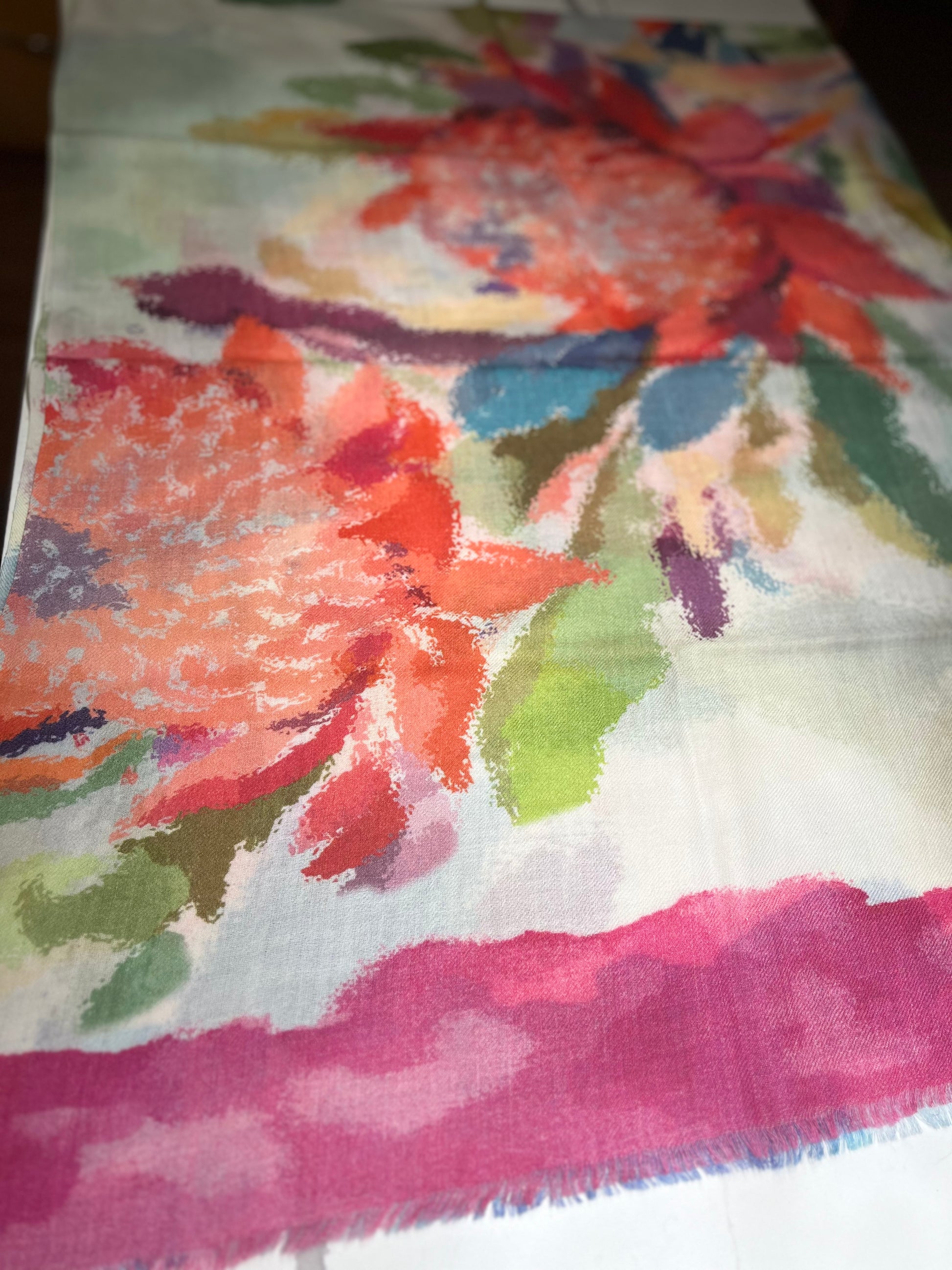 Digital Wool & Silk Woven Scarf - Suttles & Seawinds