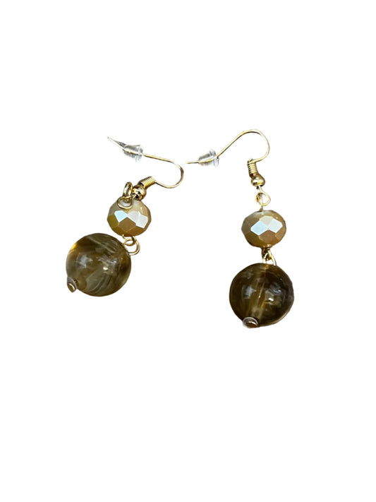 Crystal and Stone drop Earrings