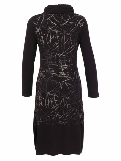 Print Front Tulip Hem Dress Maxi