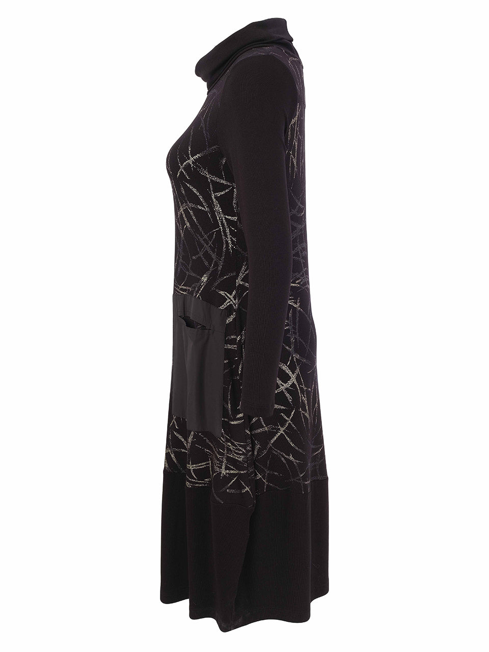 Print Front Tulip Hem Dress Maxi