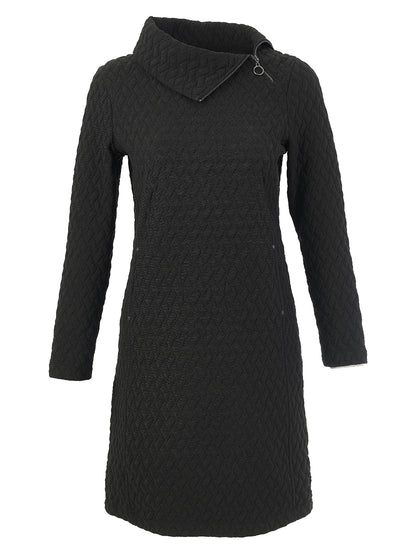2-Pocket Fitted Dress with Pockets