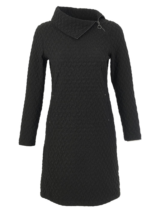2-Pocket Fitted Dress with Pockets