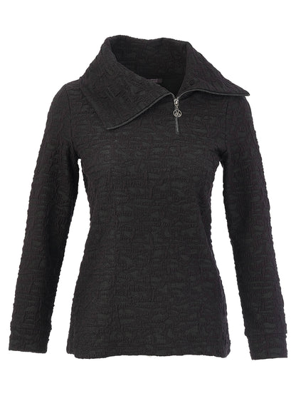 Asymmetric 1/4 Zip Light Quilt Top
