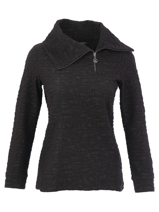 Asymmetric 1/4 Zip Light Quilt Top