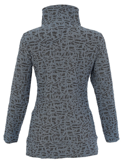 Zip Front 2-Pocket Quilt Jacket