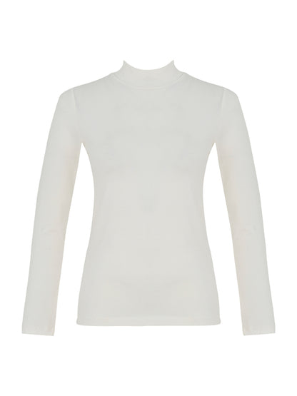 Fitted Mock Neck Top