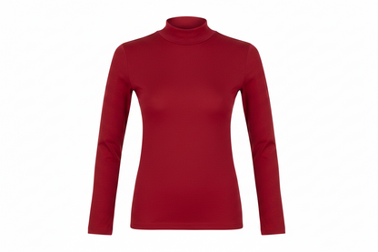 Fitted Mock Neck Top