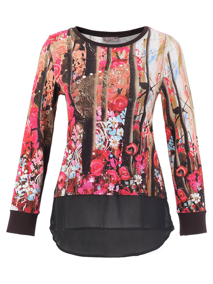 Printed Long Sleeve Top
