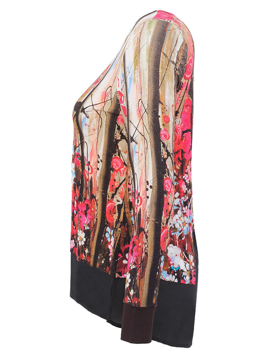Printed Long Sleeve Top