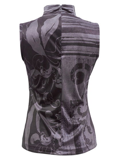 Sleeveless Velvet Top