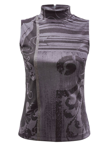 Sleeveless Velvet Top