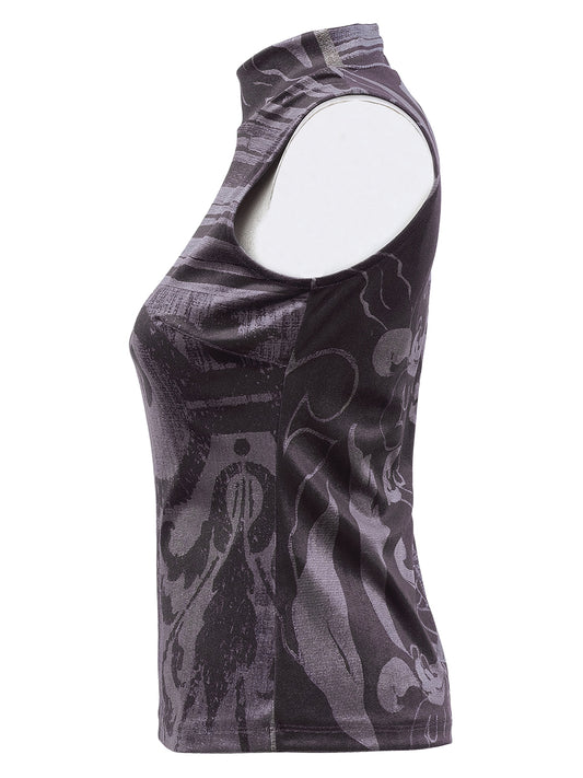 Sleeveless Velvet Top
